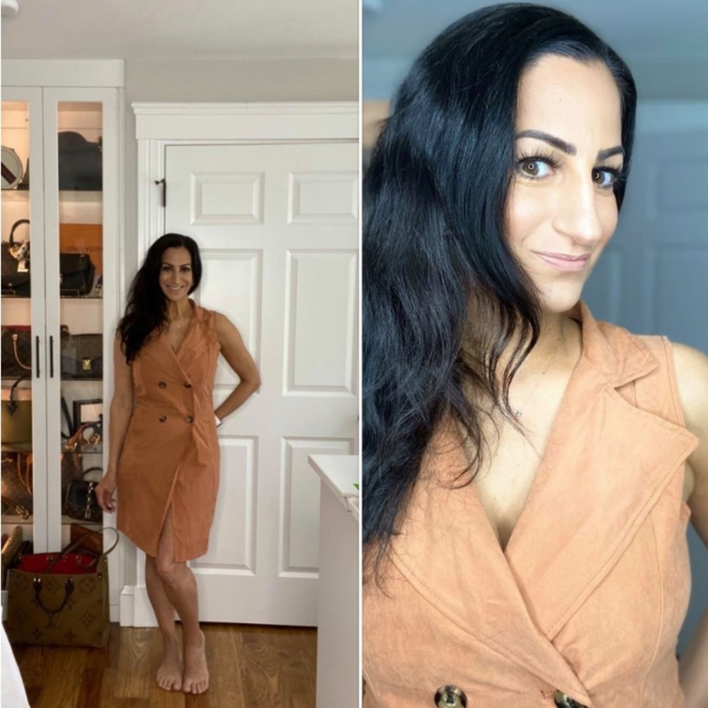 Stylish Tan Sleeveless Dress